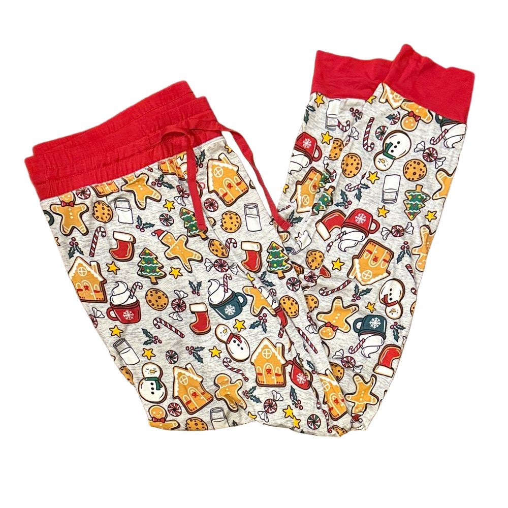 Little Sleepies NWOT Holiday Treats pajama jogger pants, large